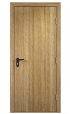 Дверь деревянная противопожарная шпонированная глухая однопольная ДДПГ 01 EI30 - Гефест