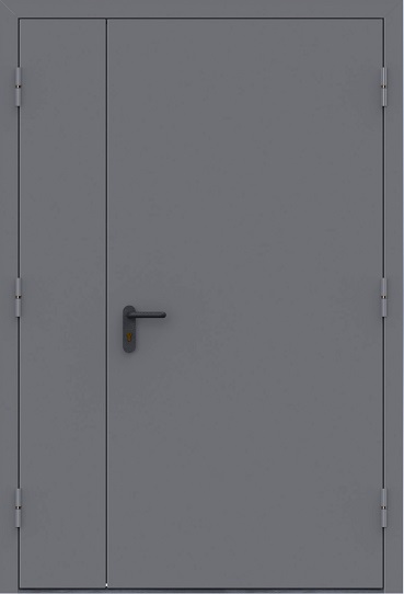 Дверь металлическая противопожарная двупольная ДПМ Гефест-02 EIS 60 в Москве